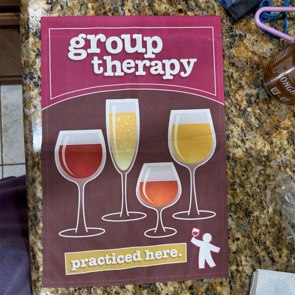 Group Therapy Wall Art - Brown and‎ Red
